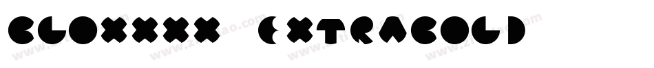 Bloxxxx ExtraBold字体转换